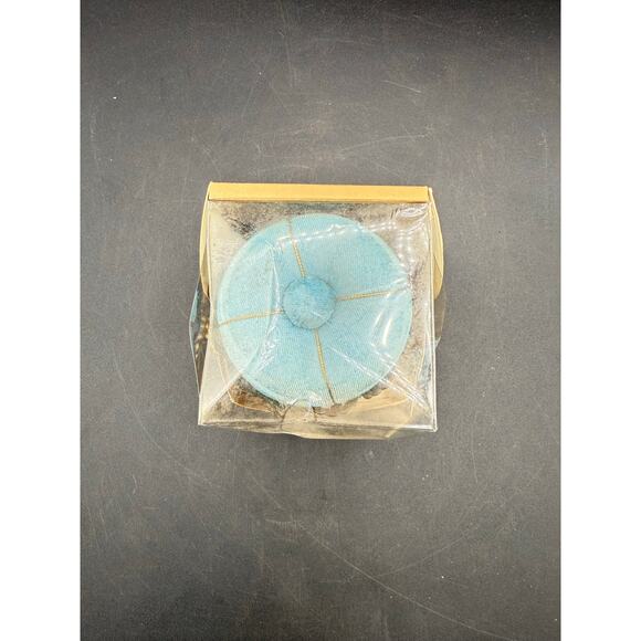 Vintage Light Blue Coronet Pin Cushion in Original Box - missing crown - Picture 6 of 8